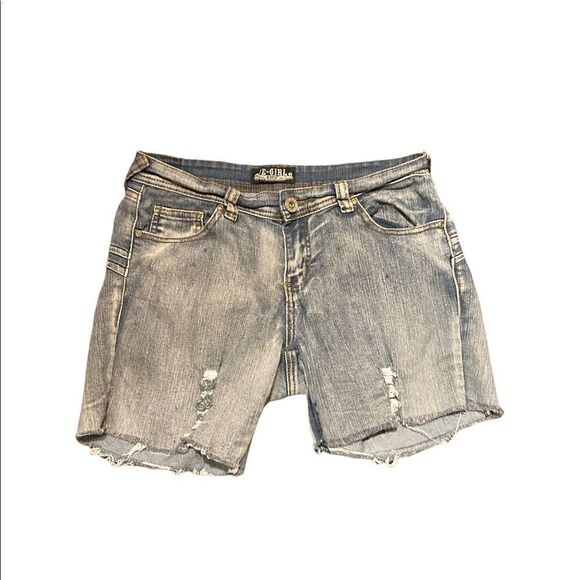 BE-GIRL Women’s Cut Off Jean Shorts Size 11/12 - Picture 1 of 2